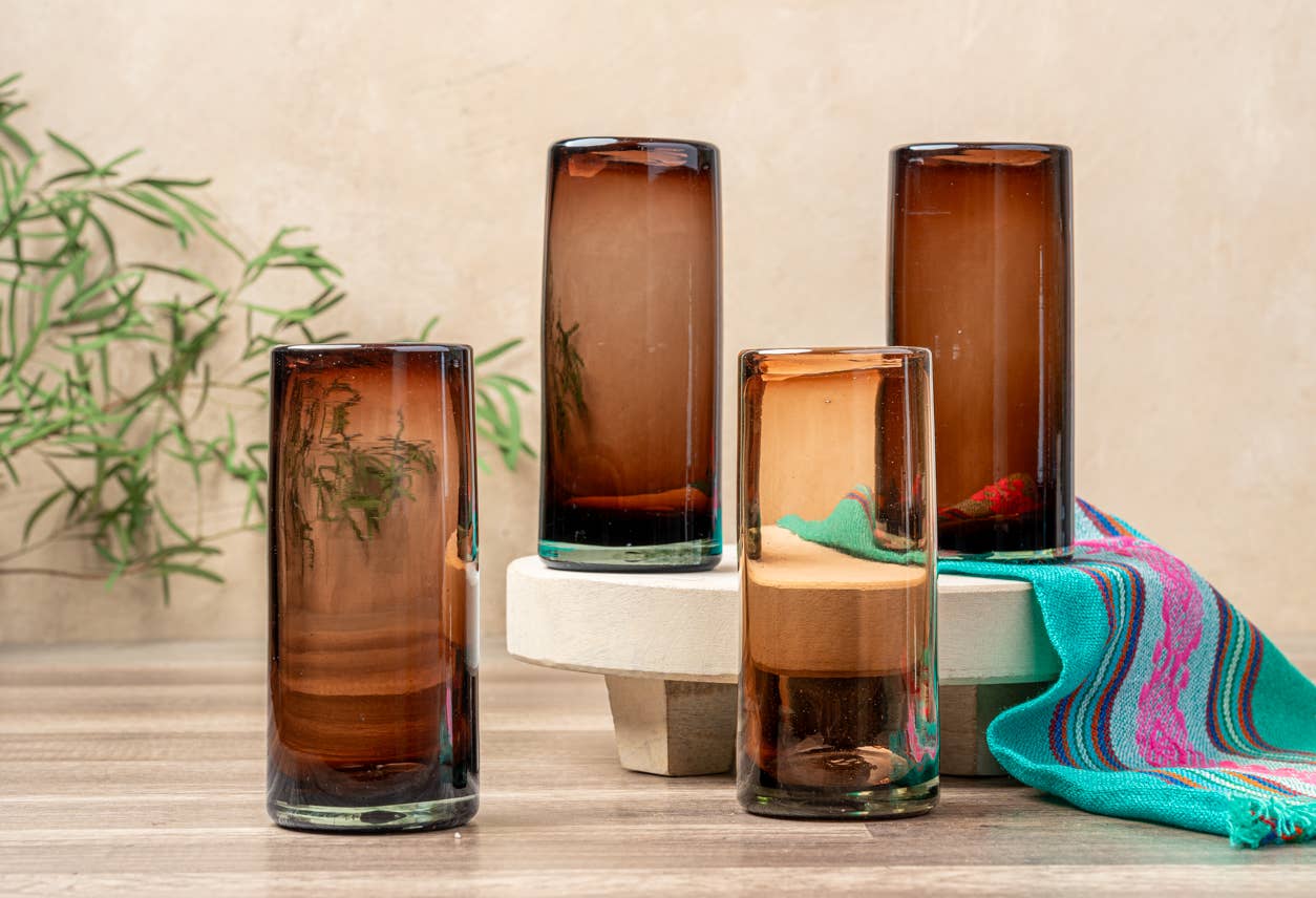 Handblown Mexican Highball Glass | Tamarind