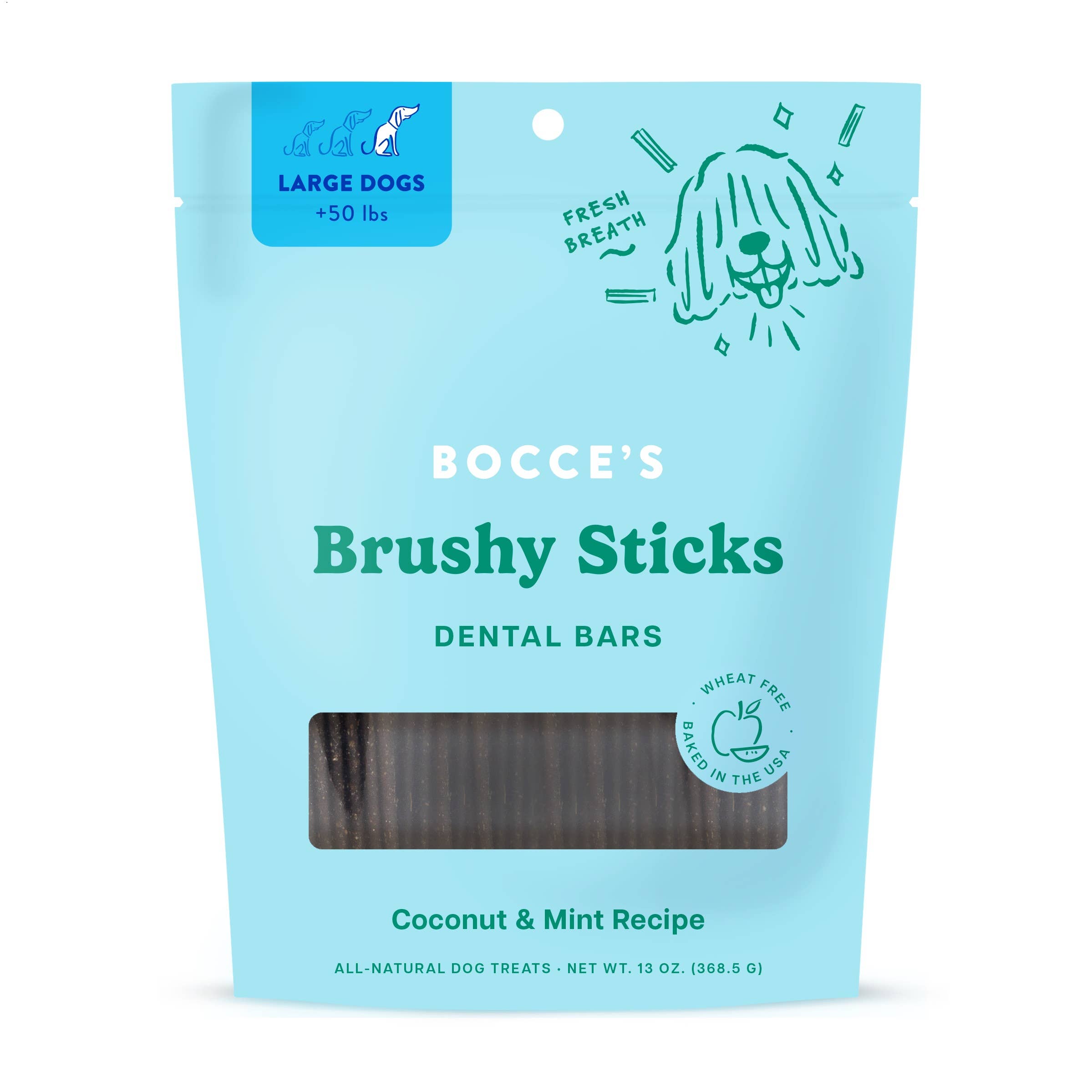 Bocce's Bakery Brushy Sticks Dog Dental Treats
