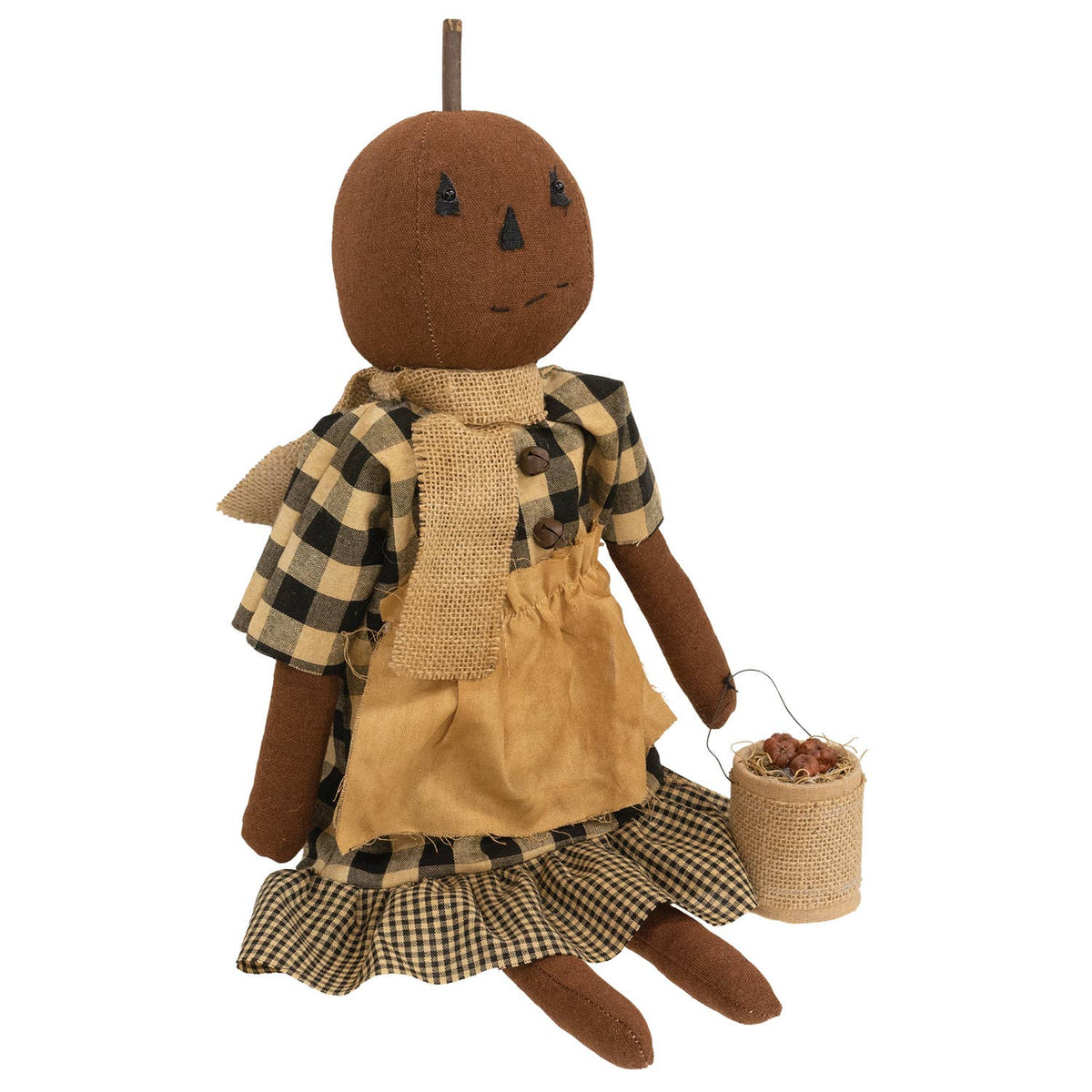 Primitive Pumpkin Girl Doll