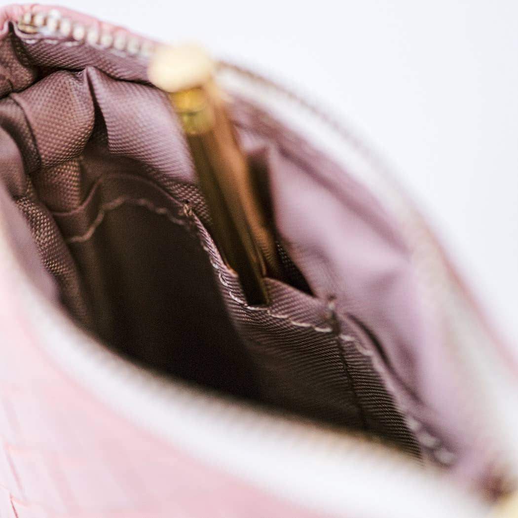 Luxe Standing Pencil Pouch | Blush Pink