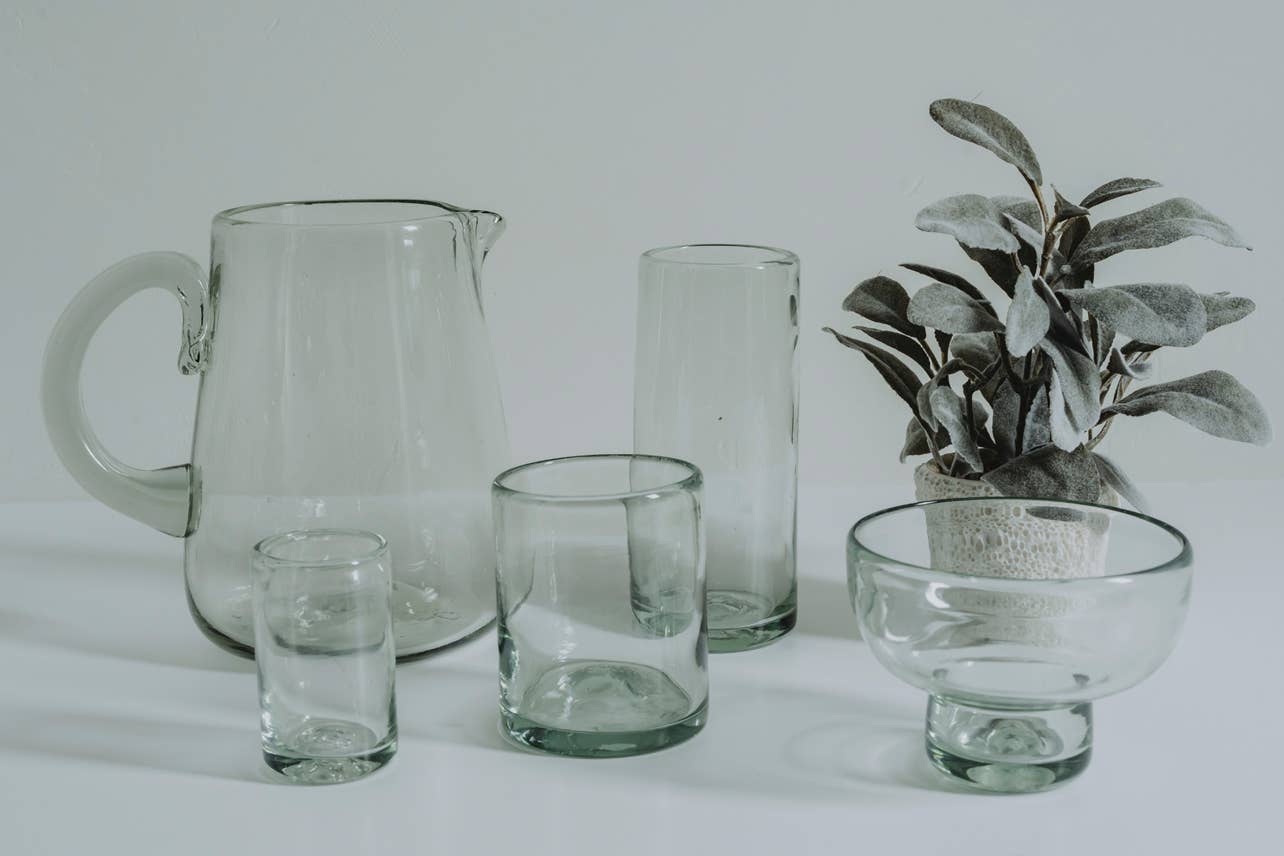 Handblown Mexican Margarita Glass | Clear