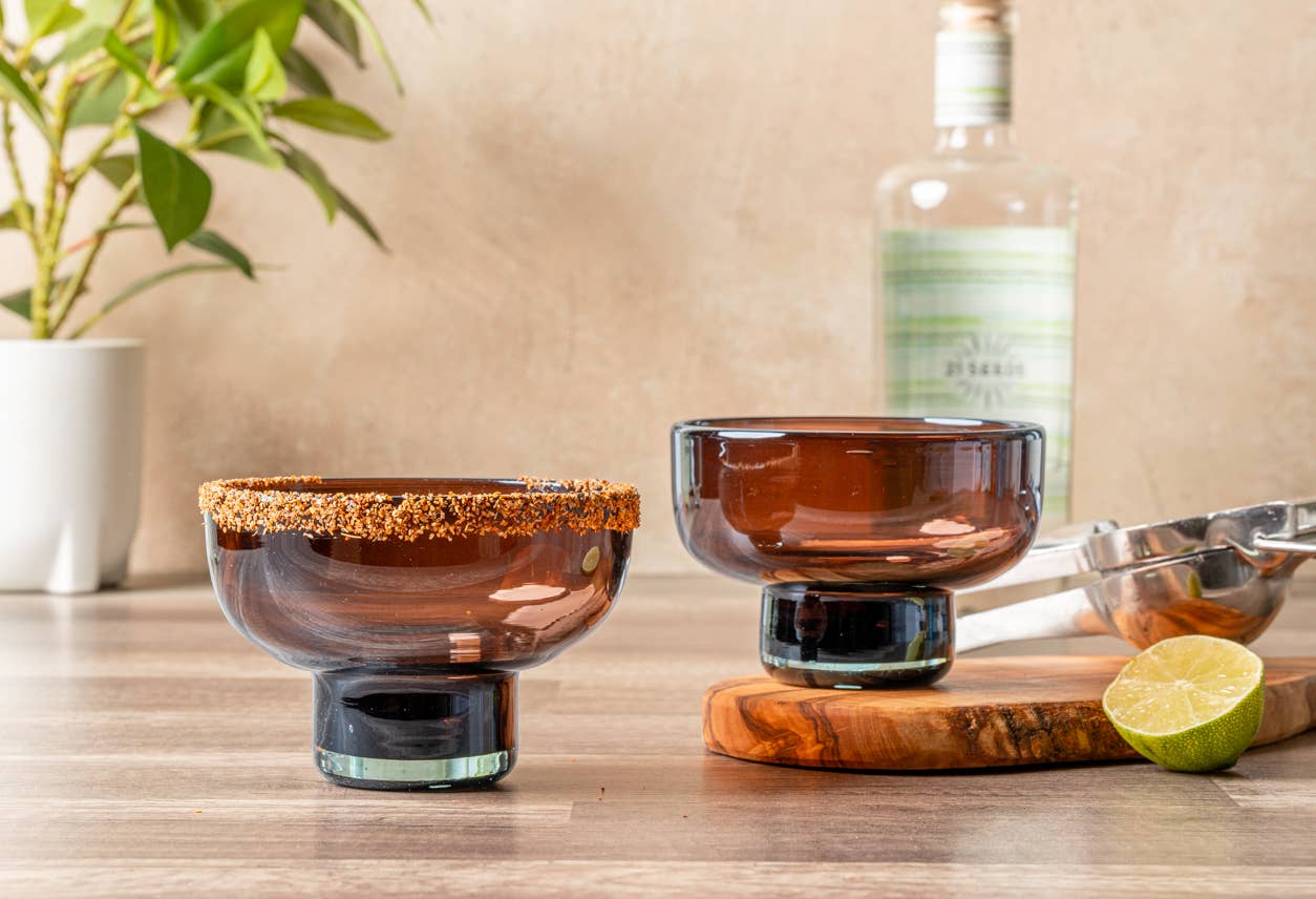 Handblown Mexican Margarita Glass | Tamarind