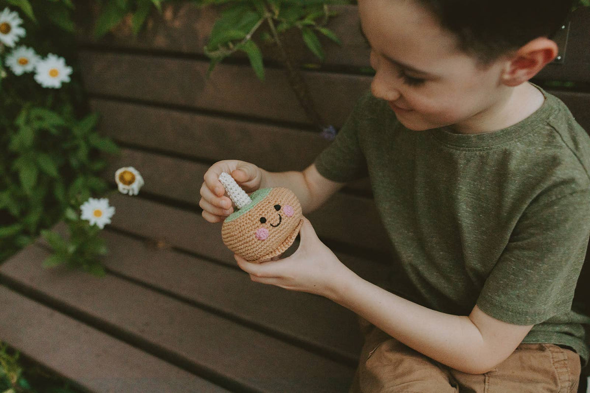 Caramel Apple Baby Rattle