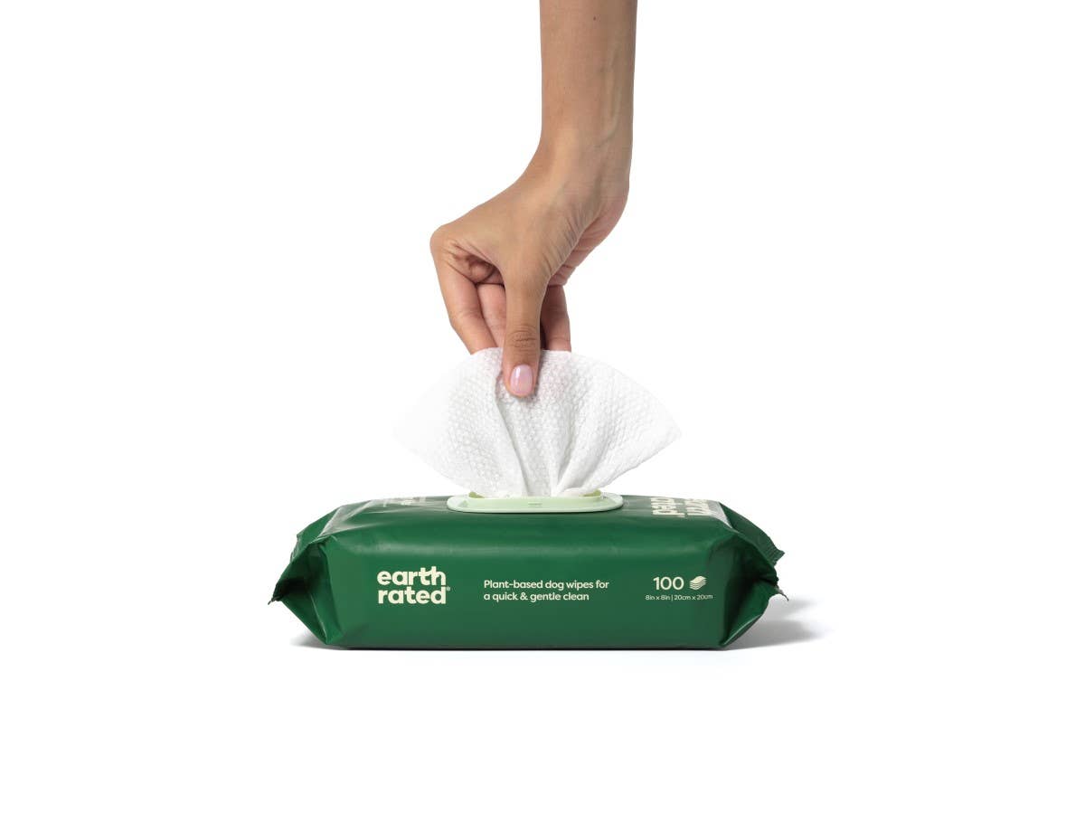Earth Rated Dog Grooming Wipes | Unscented