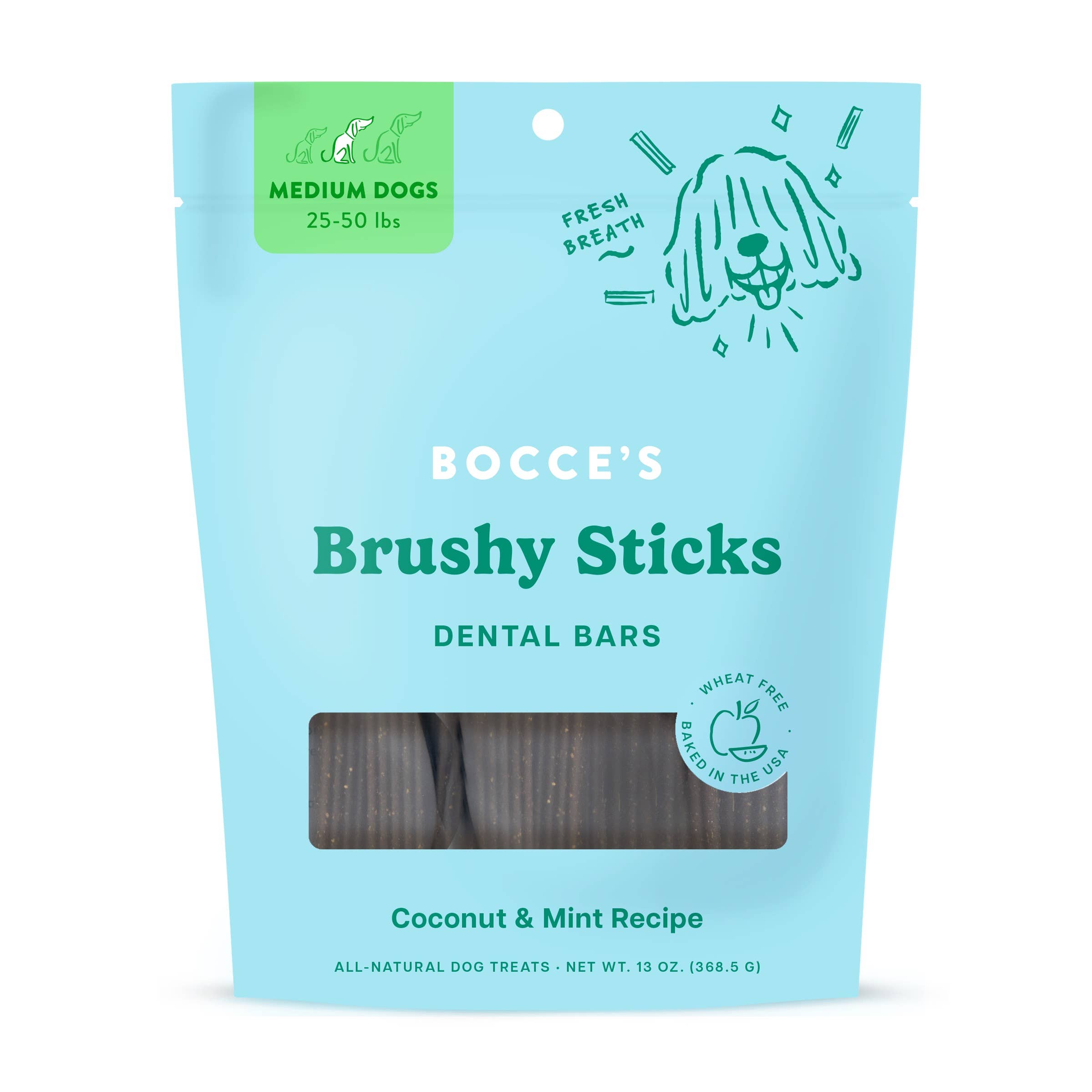 Bocce's Bakery Brushy Sticks Dog Dental Treats