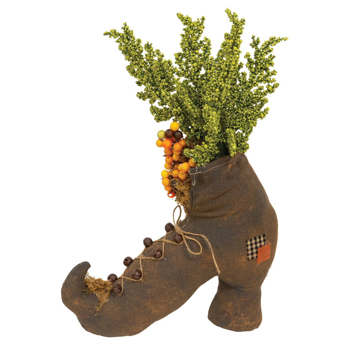 Stuffed Witch Boot Sitter
