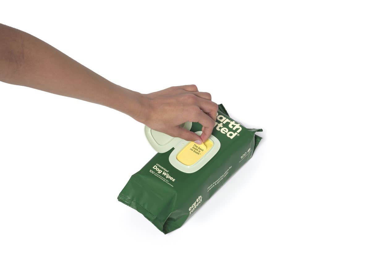 Earth Rated Grooming Wipes | White Tea & Basil