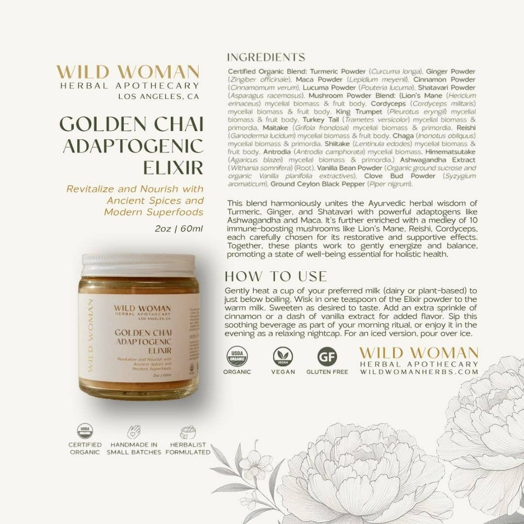 Golden Chai Mushroom Elixir