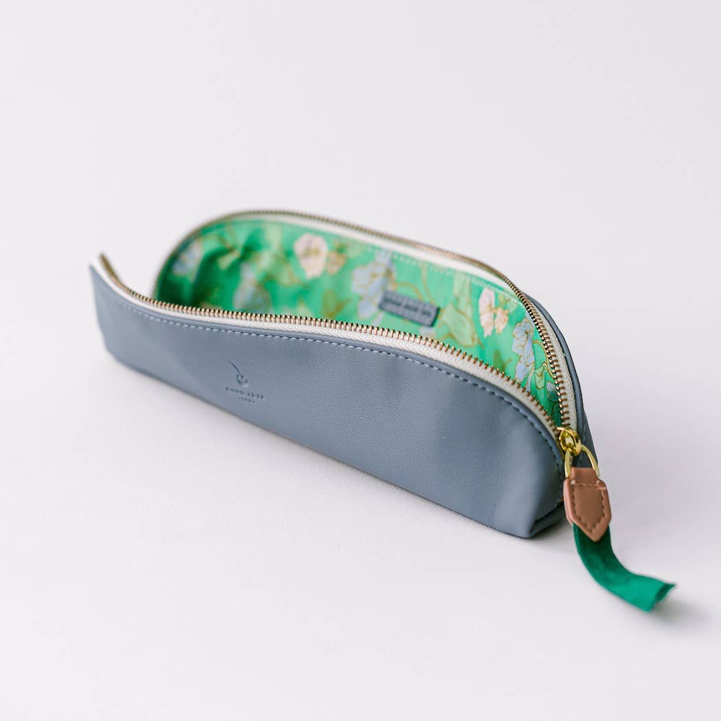 Luxe Slim Pencil Pouch | Periwinkle