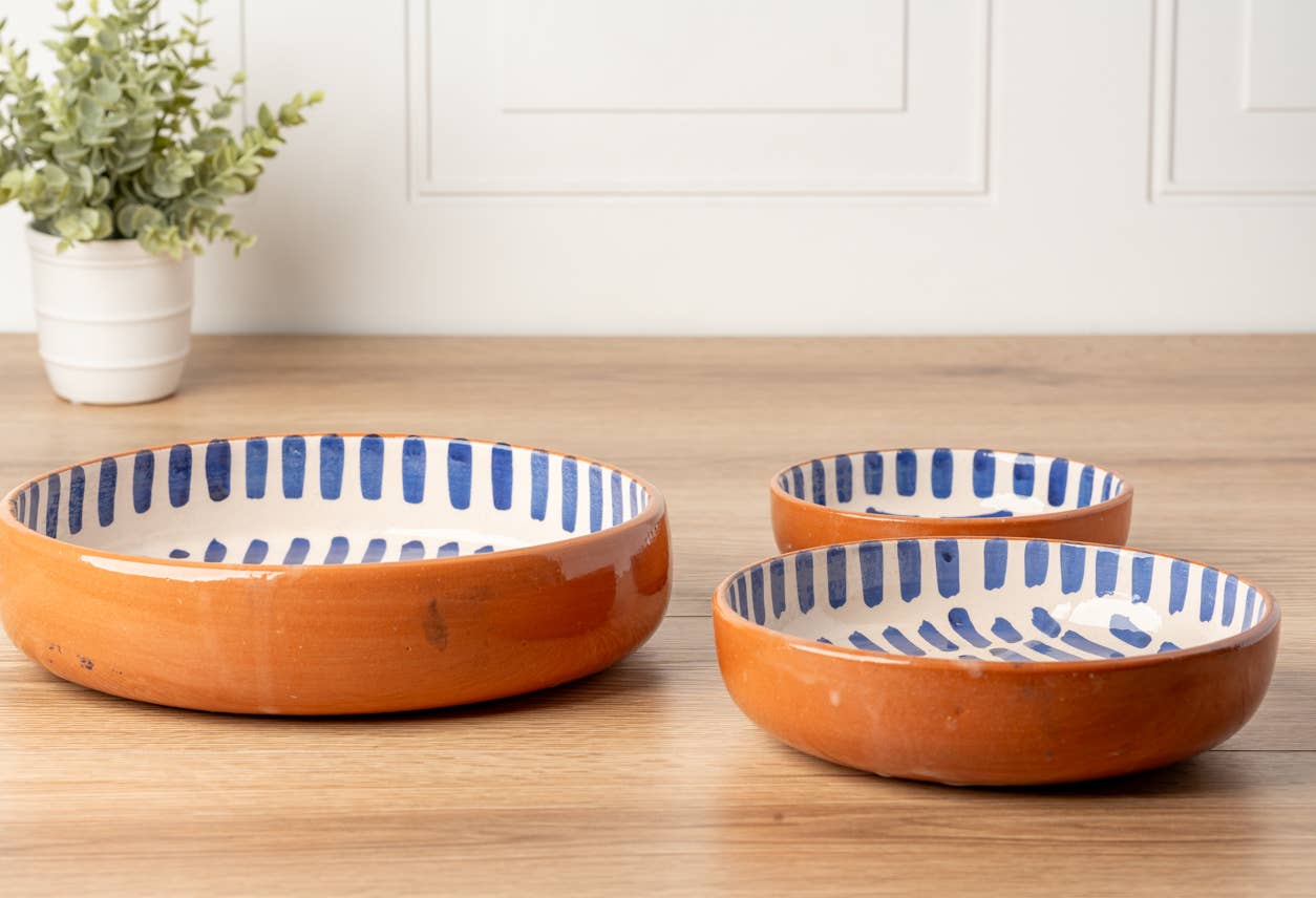 Handmade Moroccan Nested Serving Bowls | Set of 3