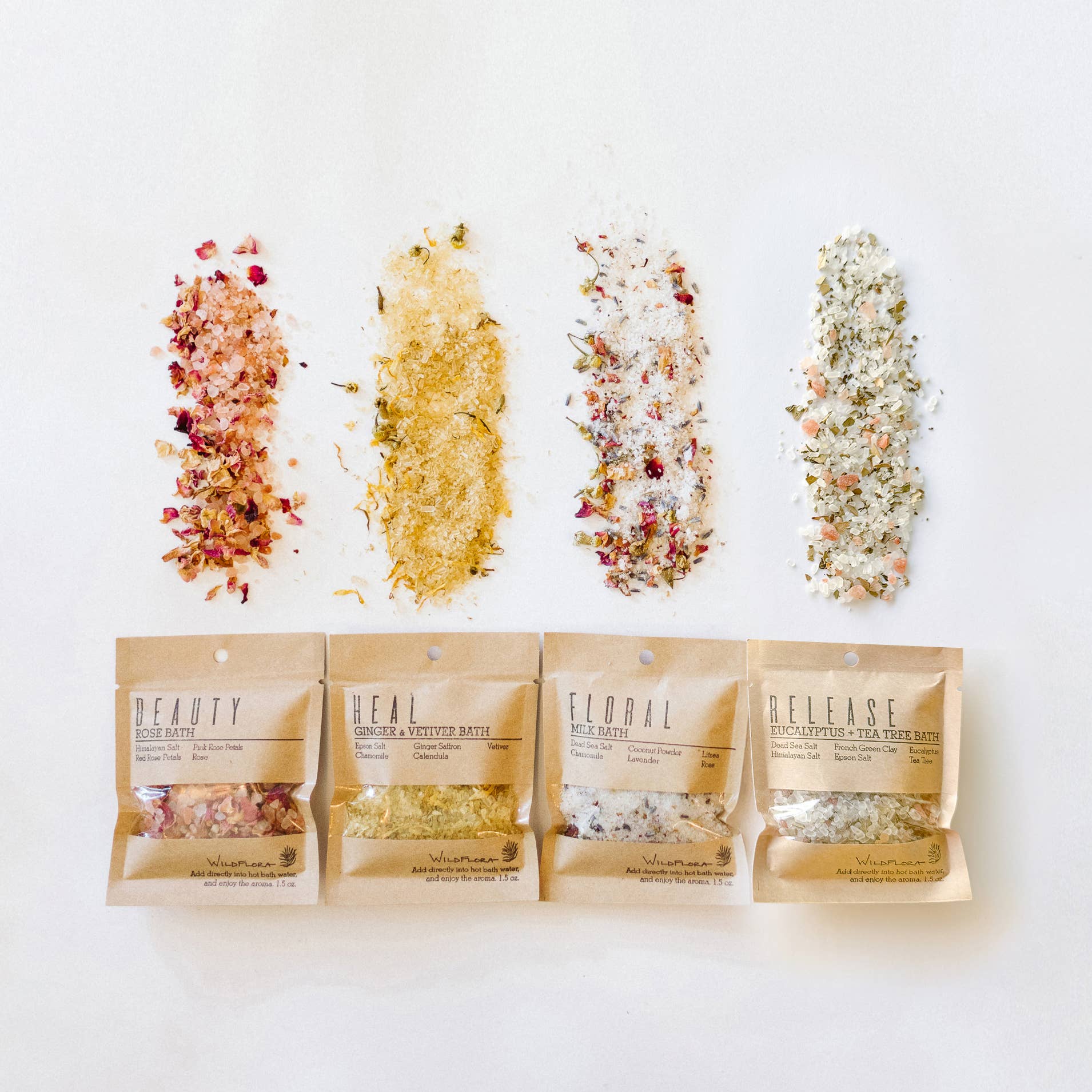 WildFlora Bath Salt Packets