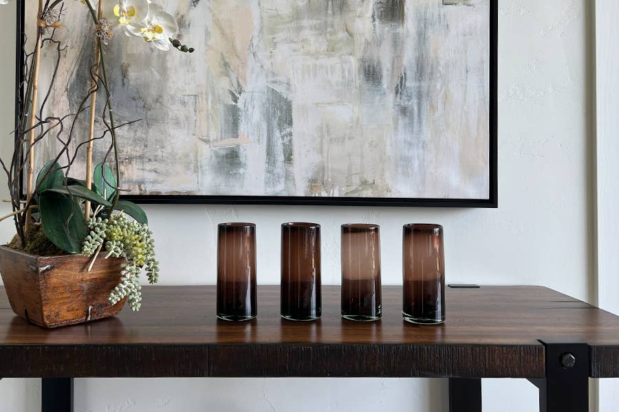 Handblown Mexican Highball Glass | Tamarind
