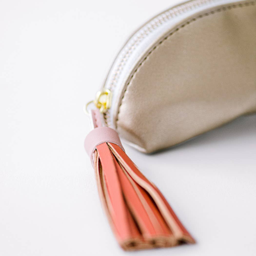 Luxe Slim Pencil Pouch | Metallic Bronze