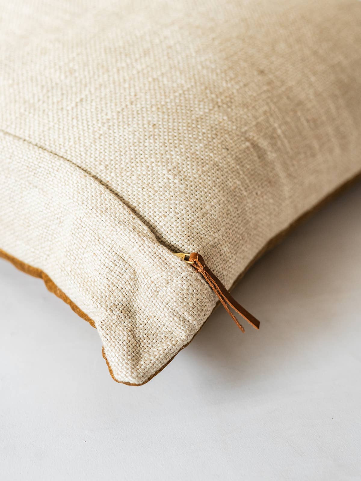 Luxe Linen & Velvet Throw Pillow