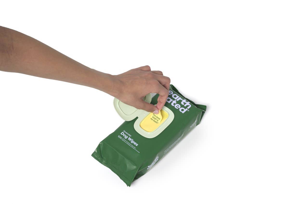Earth Rated Dog Grooming Wipes | Lavender