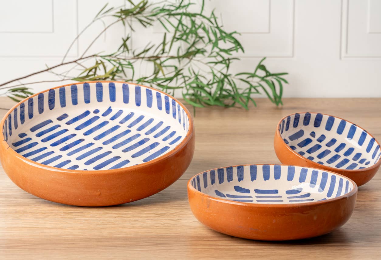 Handmade Moroccan Nested Serving Bowls | Set of 3