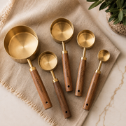 Wood Handle Measuring Cups Set