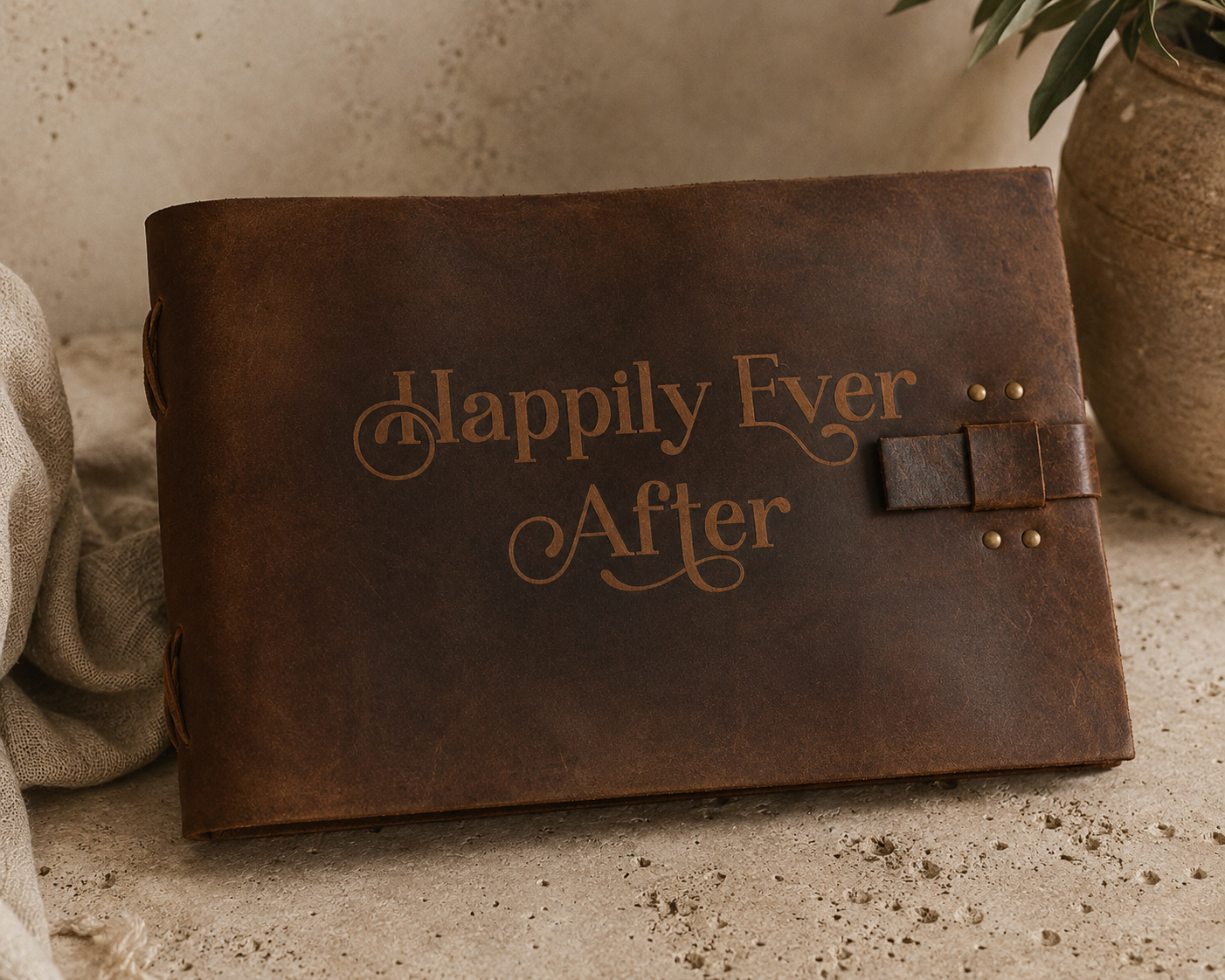 Story Keeper Leather Journal | "Happily Ever After"