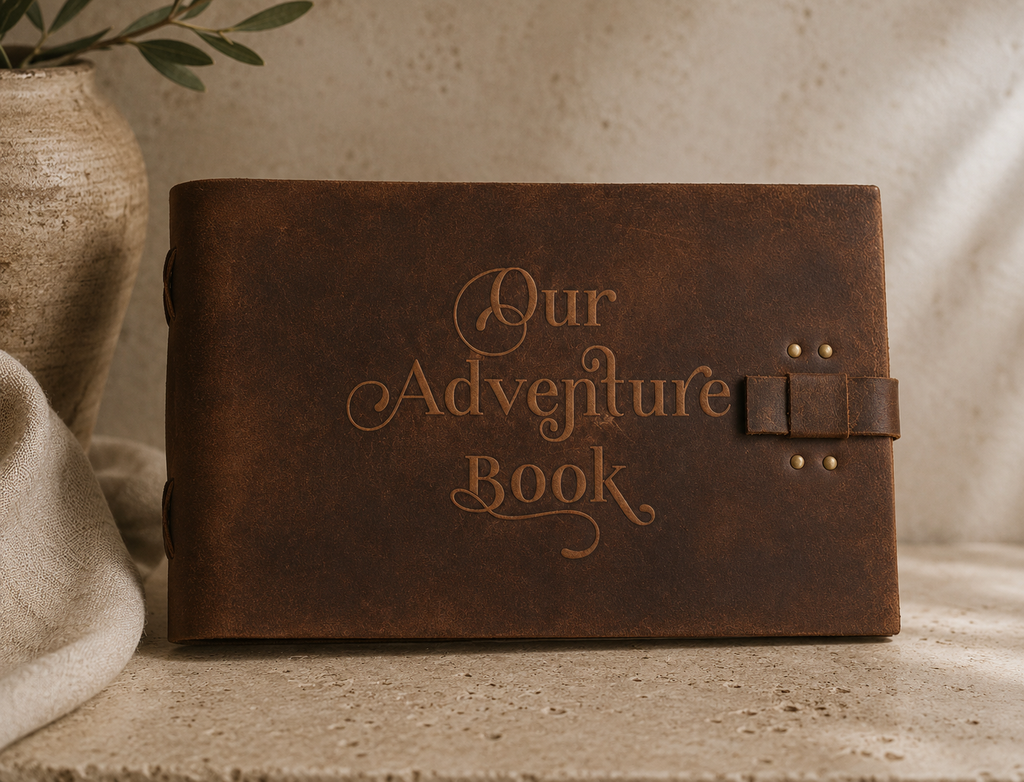 Story Keeper Leather Journal | "Our Adventure Book"