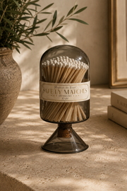 Glass Match Cloche | Smoke