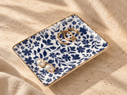 Porcelain Floral Trinket Dish