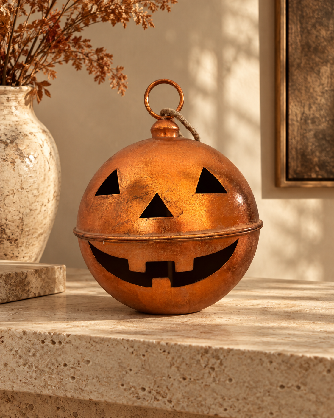Metal Jack O' Lantern Bell