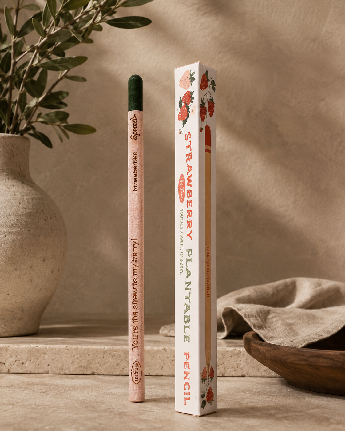 Strawberry Plantable Pencil