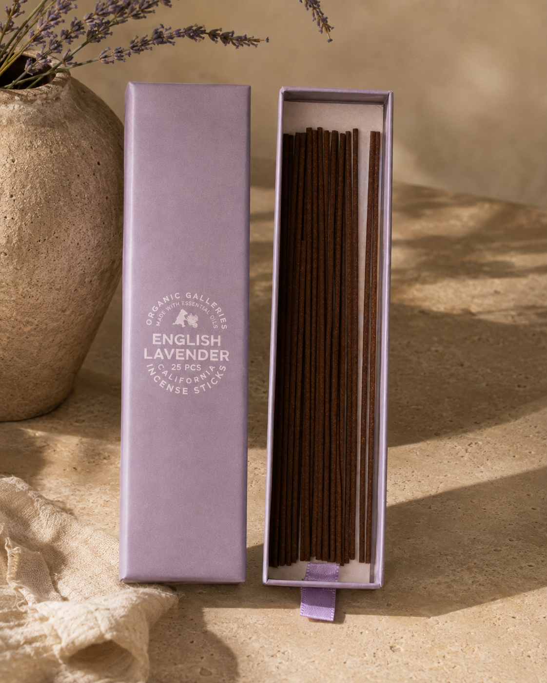 English Lavender Aromatherapy Incense Sticks
