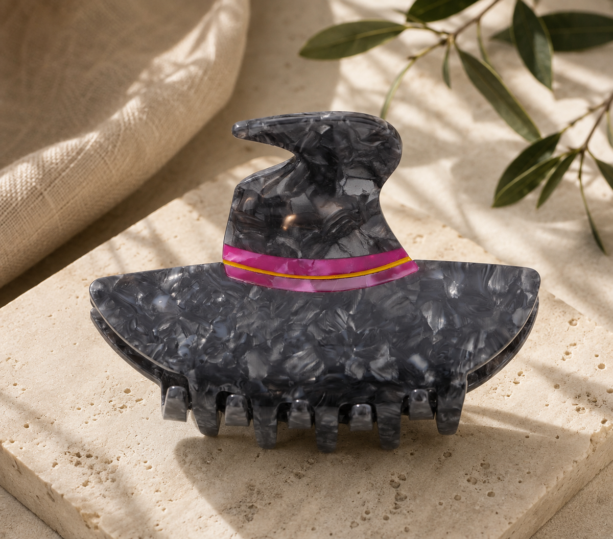 Witch Hat Claw Clip