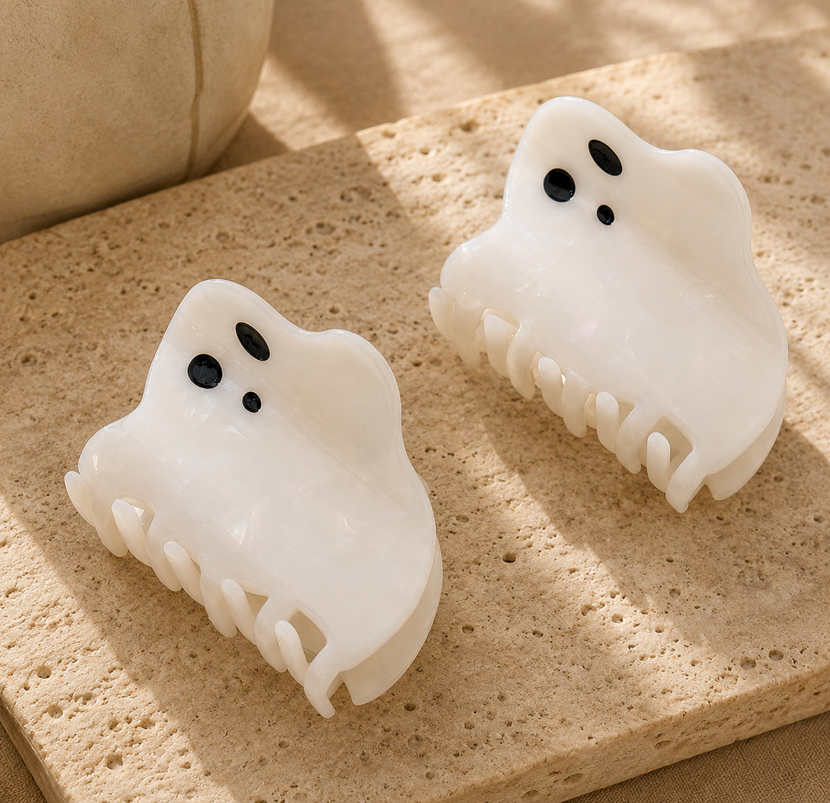 Pearl Ghost Hair Claw Clip | Large