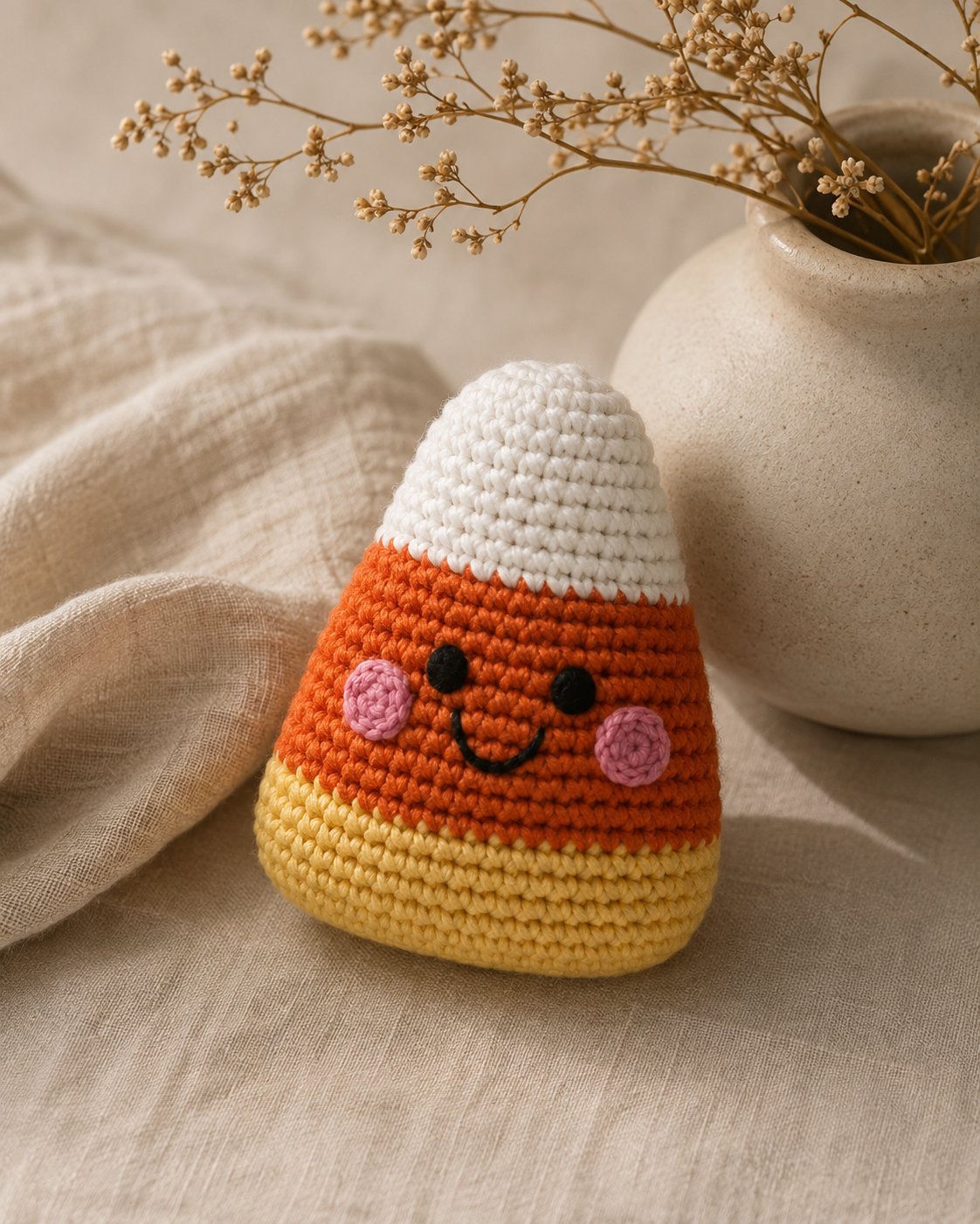 Candy Corn Baby Rattle