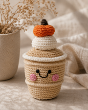 Pumpkin Spice Latte Baby Rattle