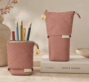 Luxe Standing Pencil Pouch | Blush Pink