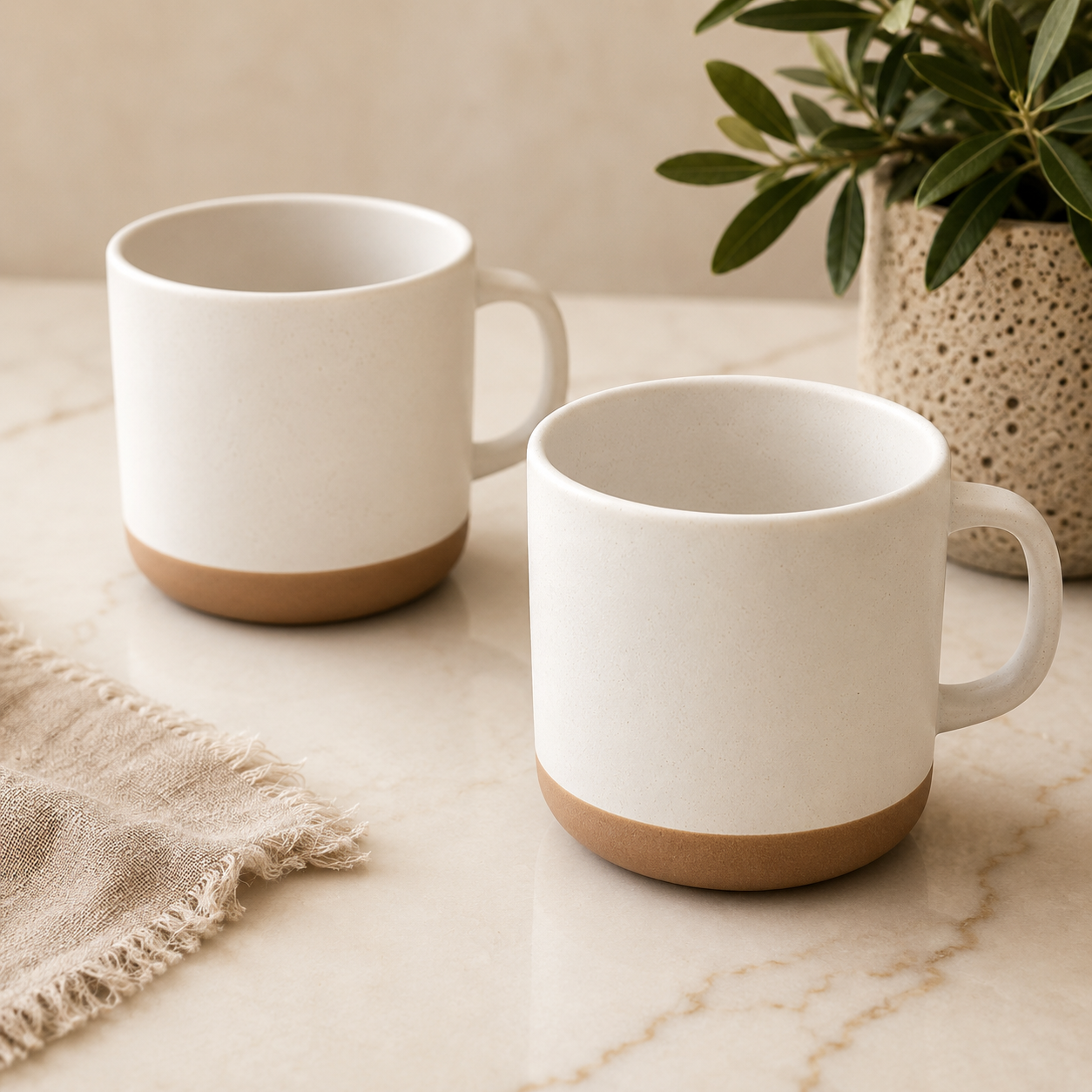 White Speckled Ceramic Mug