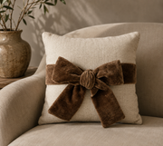 Velvet Bow Pillow