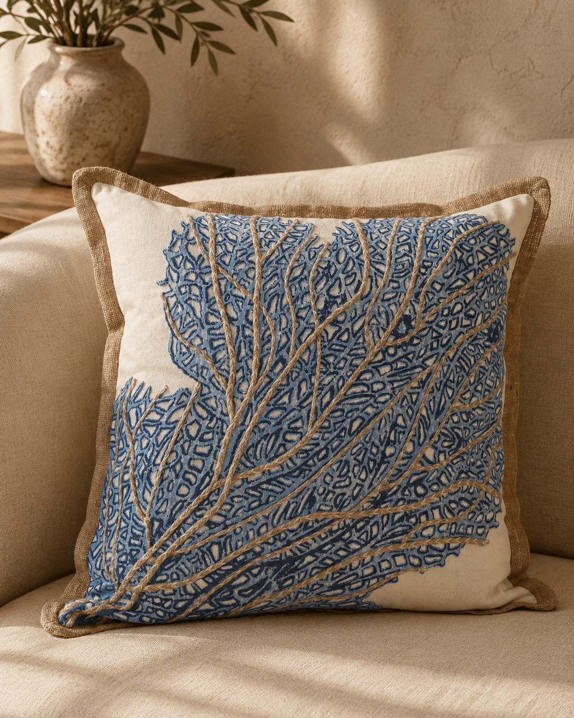 Sea Fan Pillow - 20 x 20