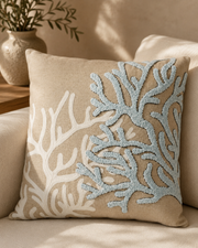Coral Haven Throw Pillow