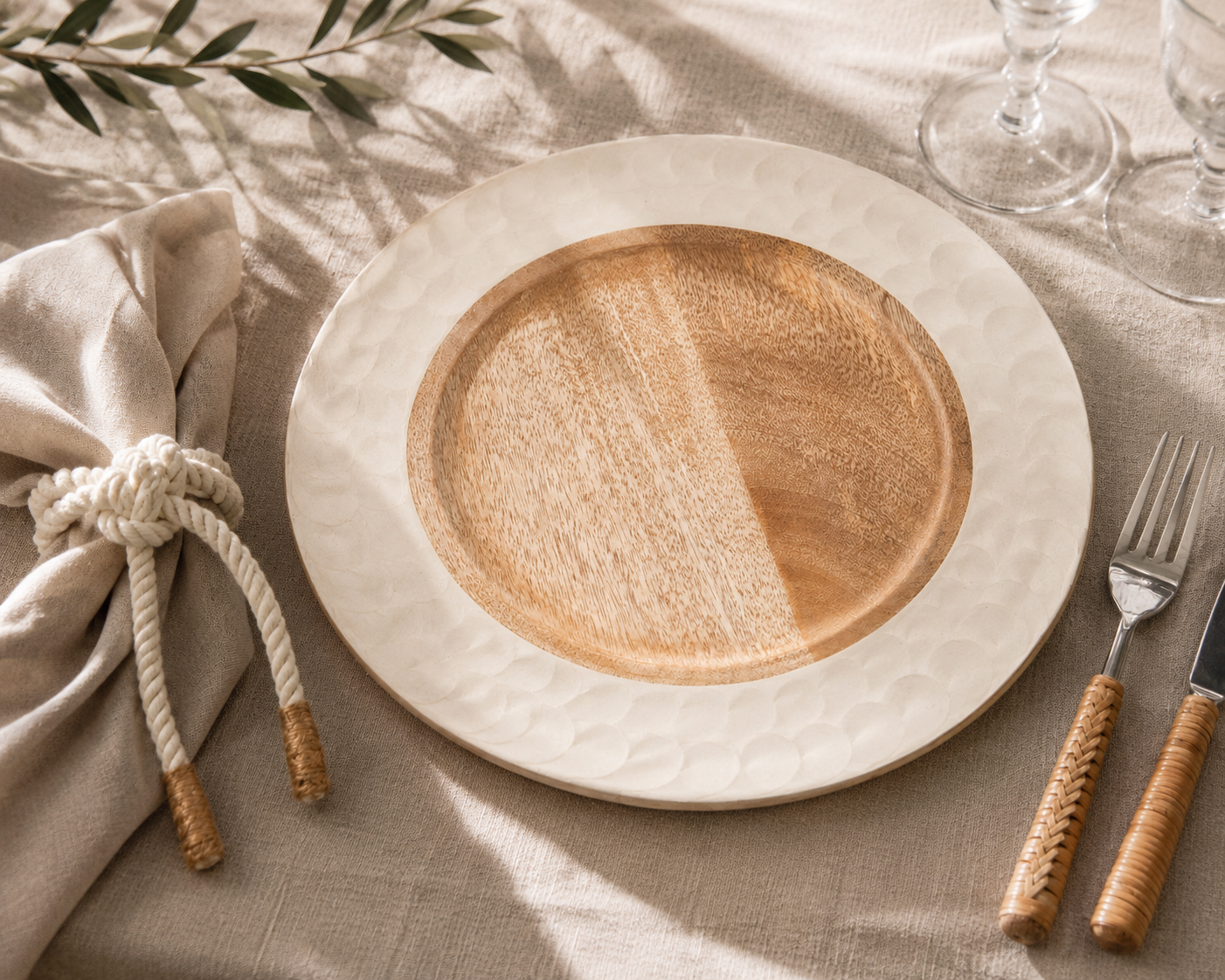 Wooden Charger Plate