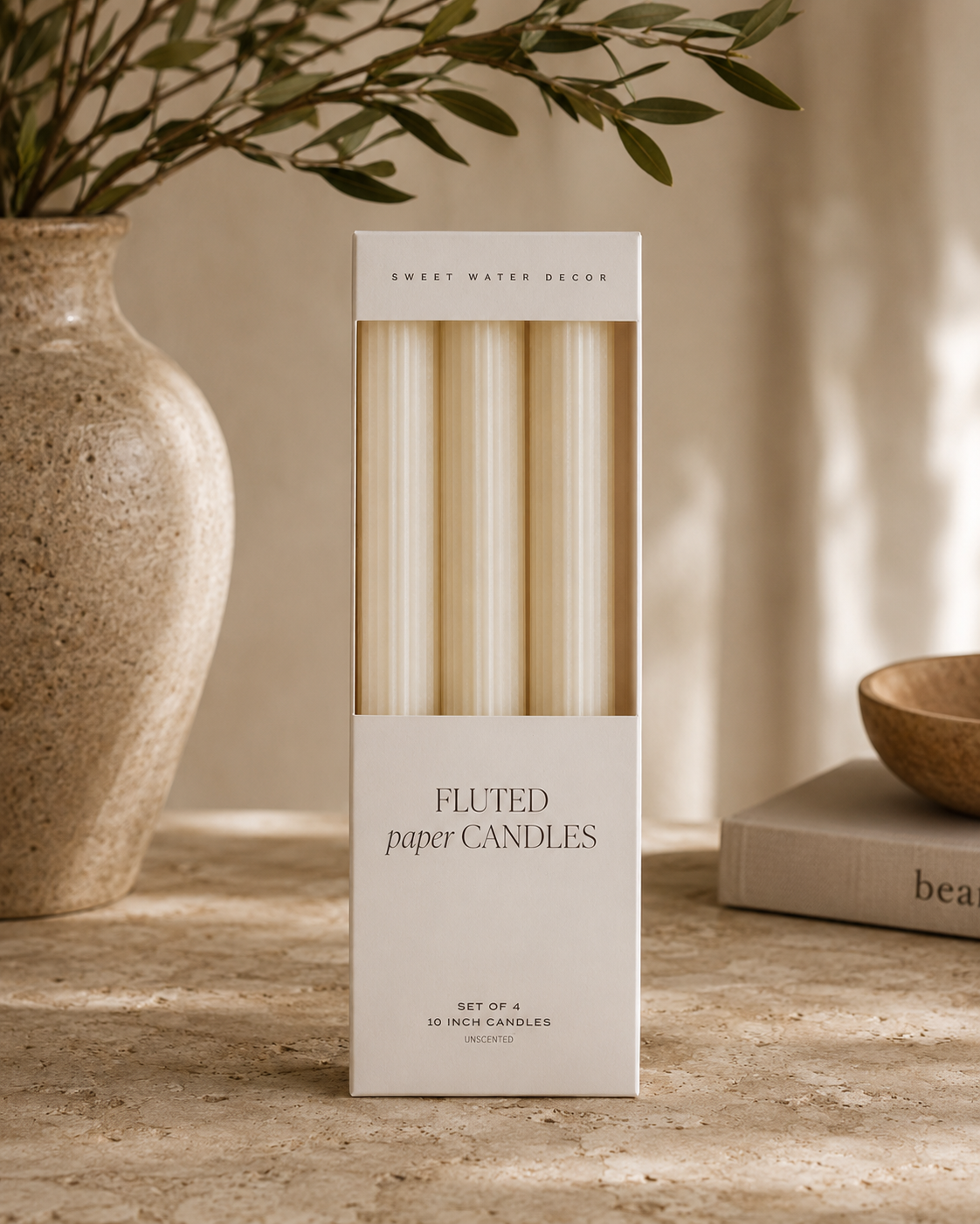 Fluted Taper Candles