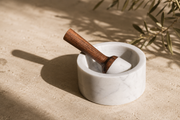 White Marble Mortar & Pestle
