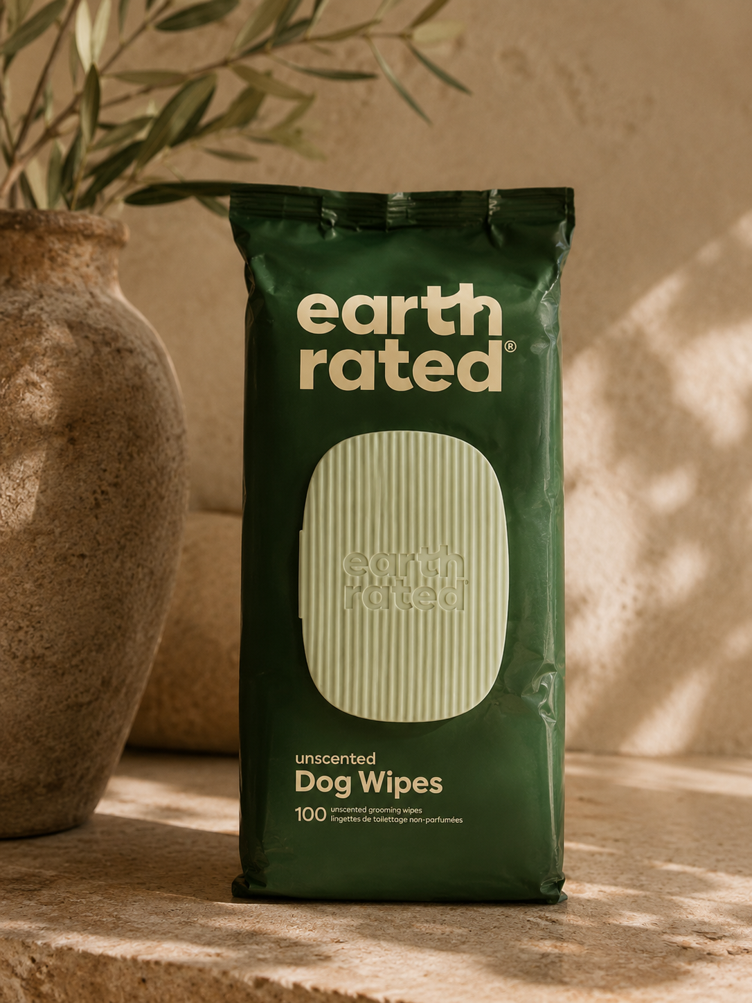 Earth Rated Dog Grooming Wipes | Unscented