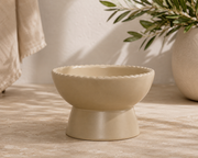 Raised Stoneware Pet Bowl | Sand