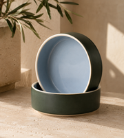 Stoneware Pet Bowl | Forest Green