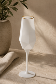 Sparkle White Champagne Glass