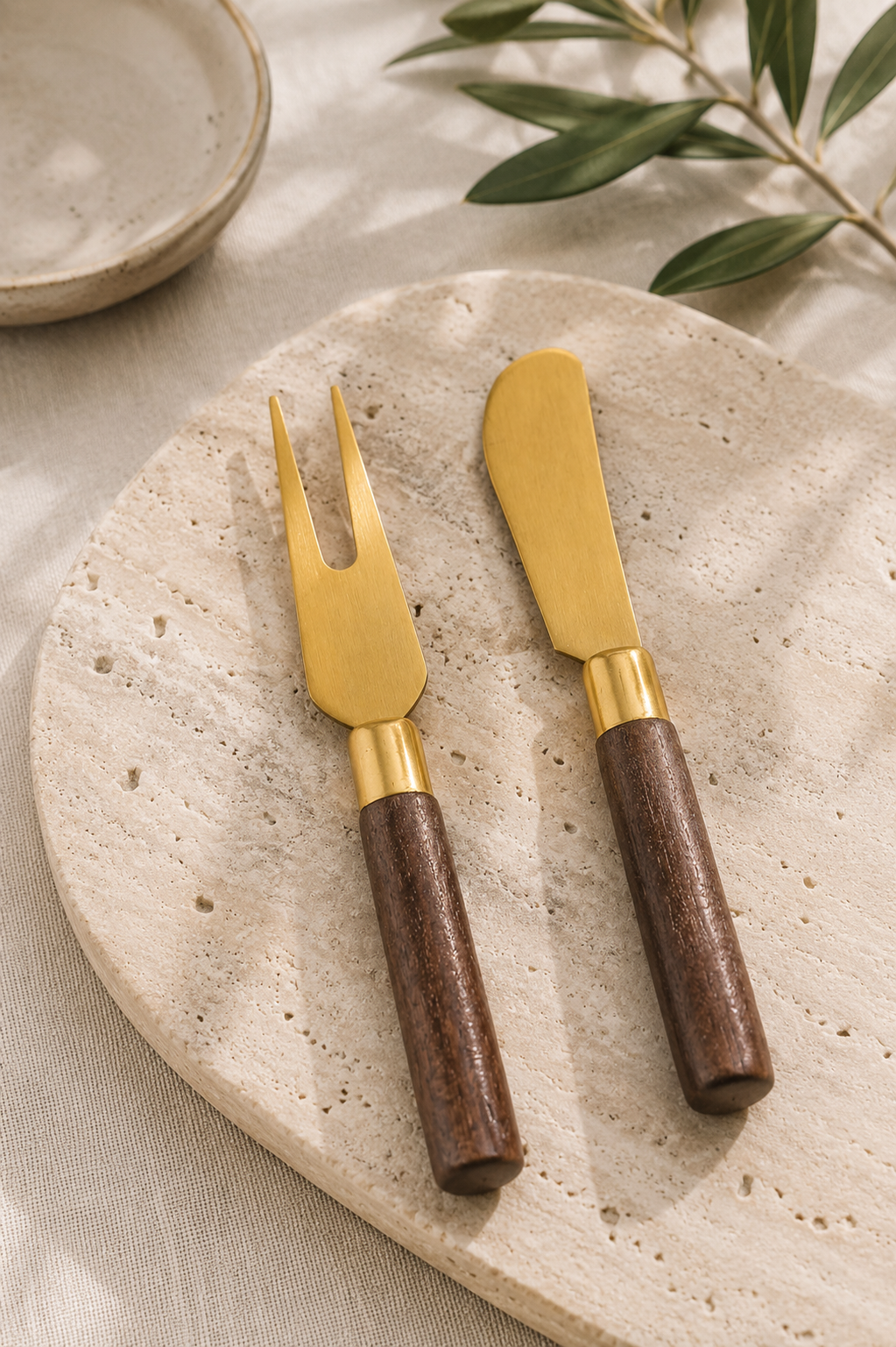 Wood Handle Cheese Tools | Set of 2