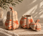 Harvest Pumpkin Concrete Jar