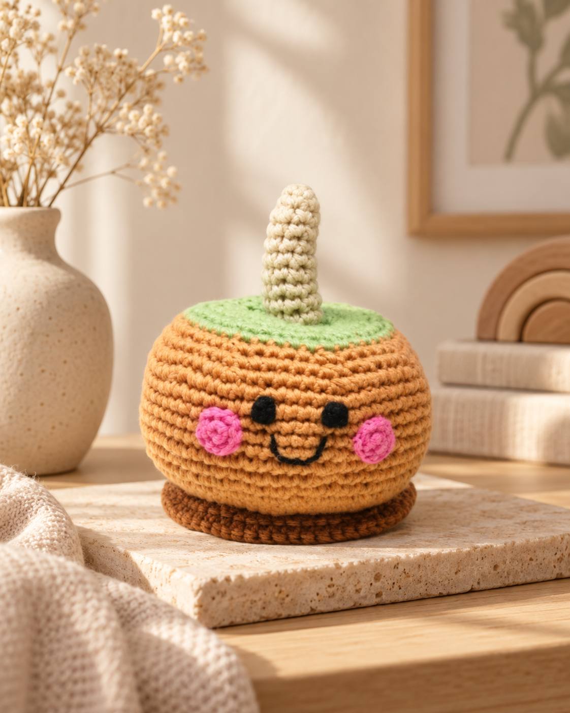 Caramel Apple Baby Rattle