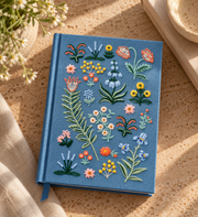 Menagerie Garden Embroidered Journal