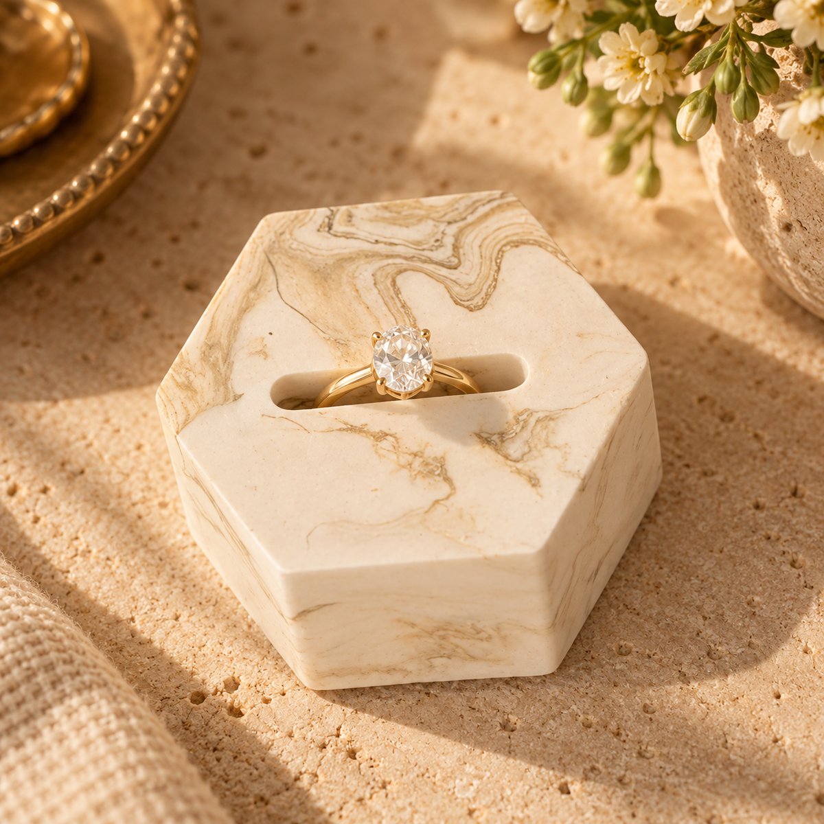 Natalie Marbled Ring Holder