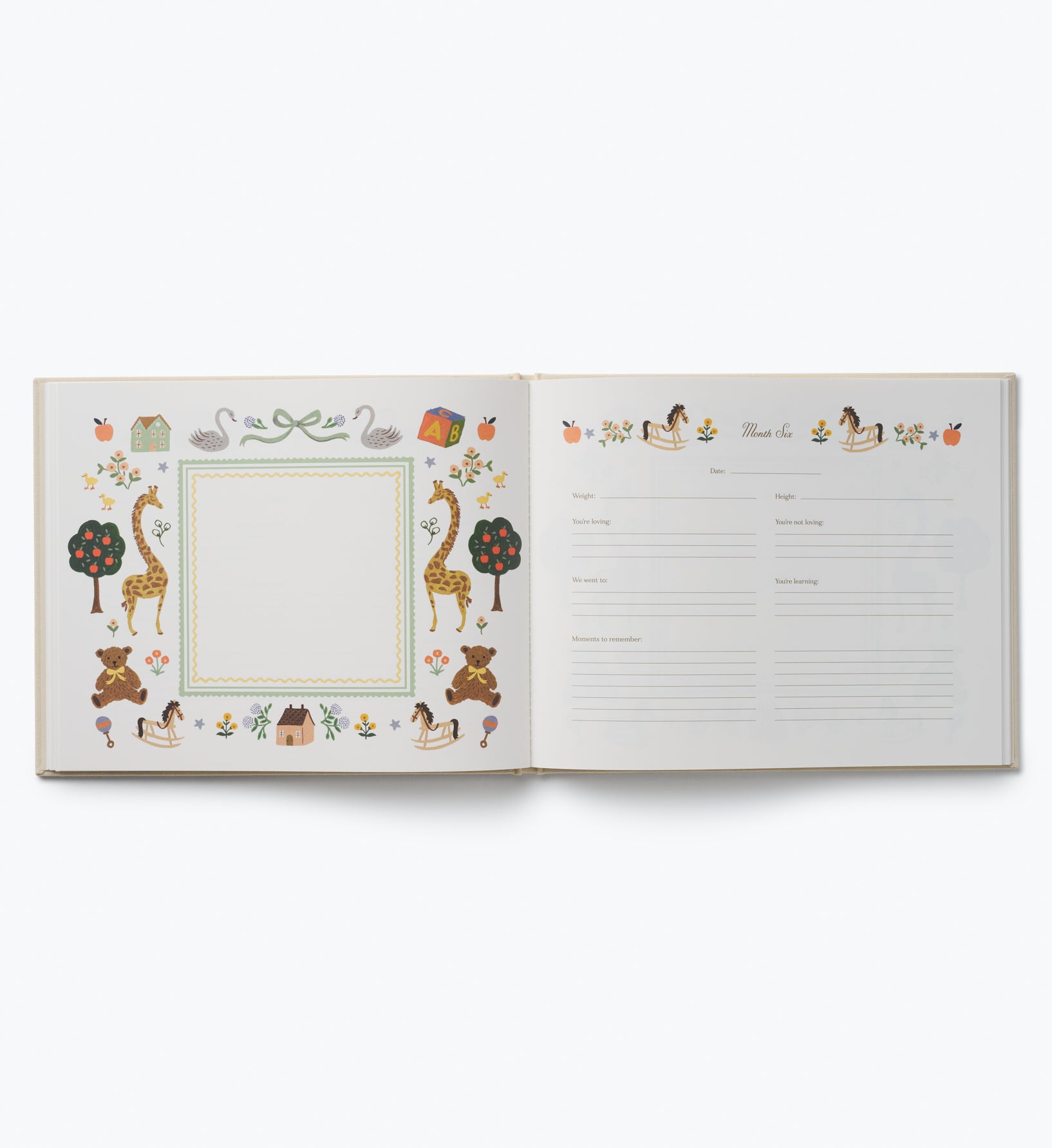 Embroidered Baby Memory Book